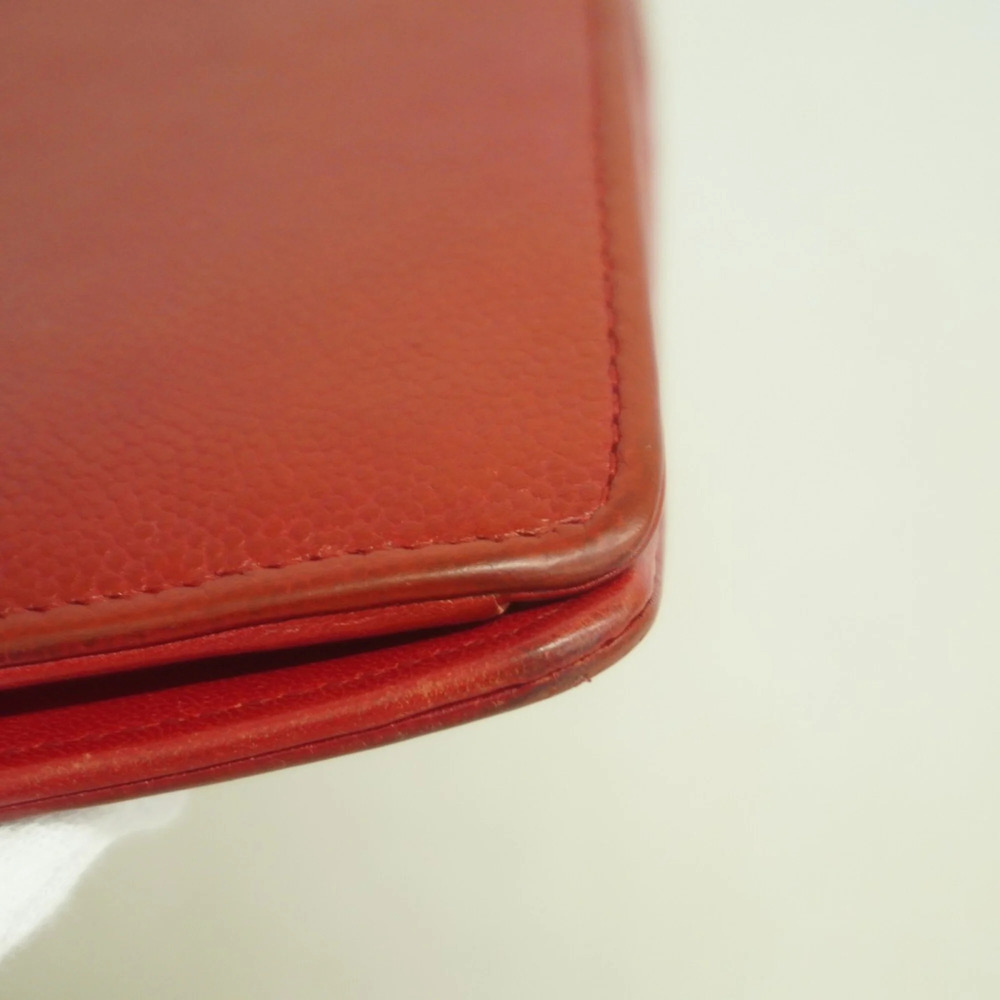CHANEL Red Caviar Leather Wallet - Picture 6 of 9